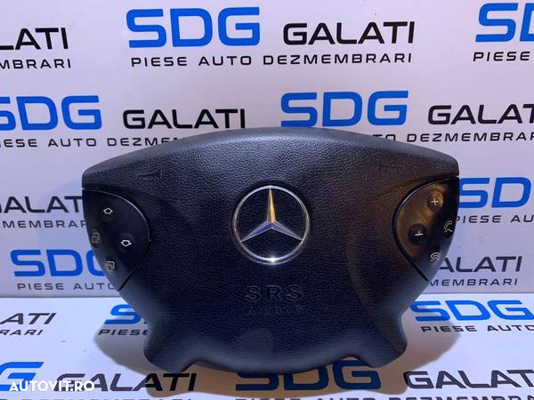 Airbag Volan cu Comenzi Mercedes Benz Clasa E W211 2002 - 2009 Cod Piesa : 21186002029 / 61245240F - 1