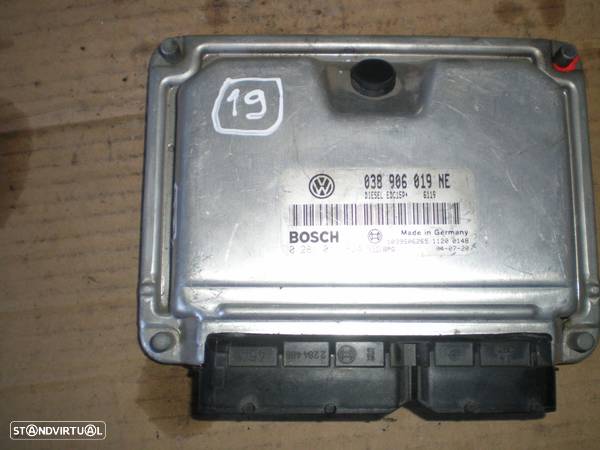 Centralina 038906019NE 0281011824 SKODA FABIA 2004 1,9 TDI 100 BOSCH SEAT IBIZA 6L FASE 1 2005 1.9TDI 100CV 5P AZUL  BOSCH - 1