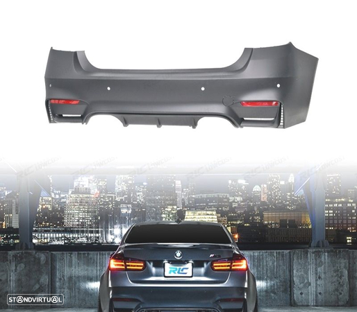 CONJUNTO PARA-CHOQUES + PONTEIRAS PARA BMW SERIE 3 F30 F80 11-18 LOOK M3 - 6