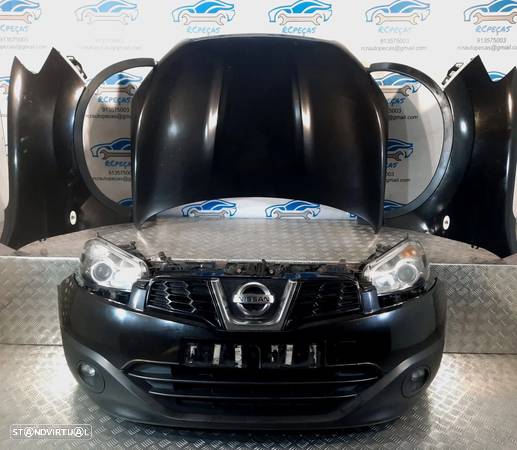 FRENTE COMPLETA NISSAN QASHQAI I 1 MK1 J10 FACELIFT FASE 2 CAPOT PARACHOQUES GUARDA-LAMAS OTICAS RADIADOR VENTILADOR FRENTE FIBRA ABAS REFORÇO - 7