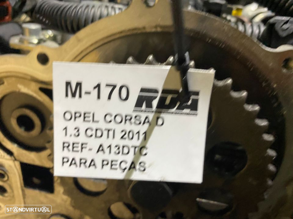 M170 Motor Para Peças Opel Corsa D 1.3 Cdti Ref- A13DTC - 4