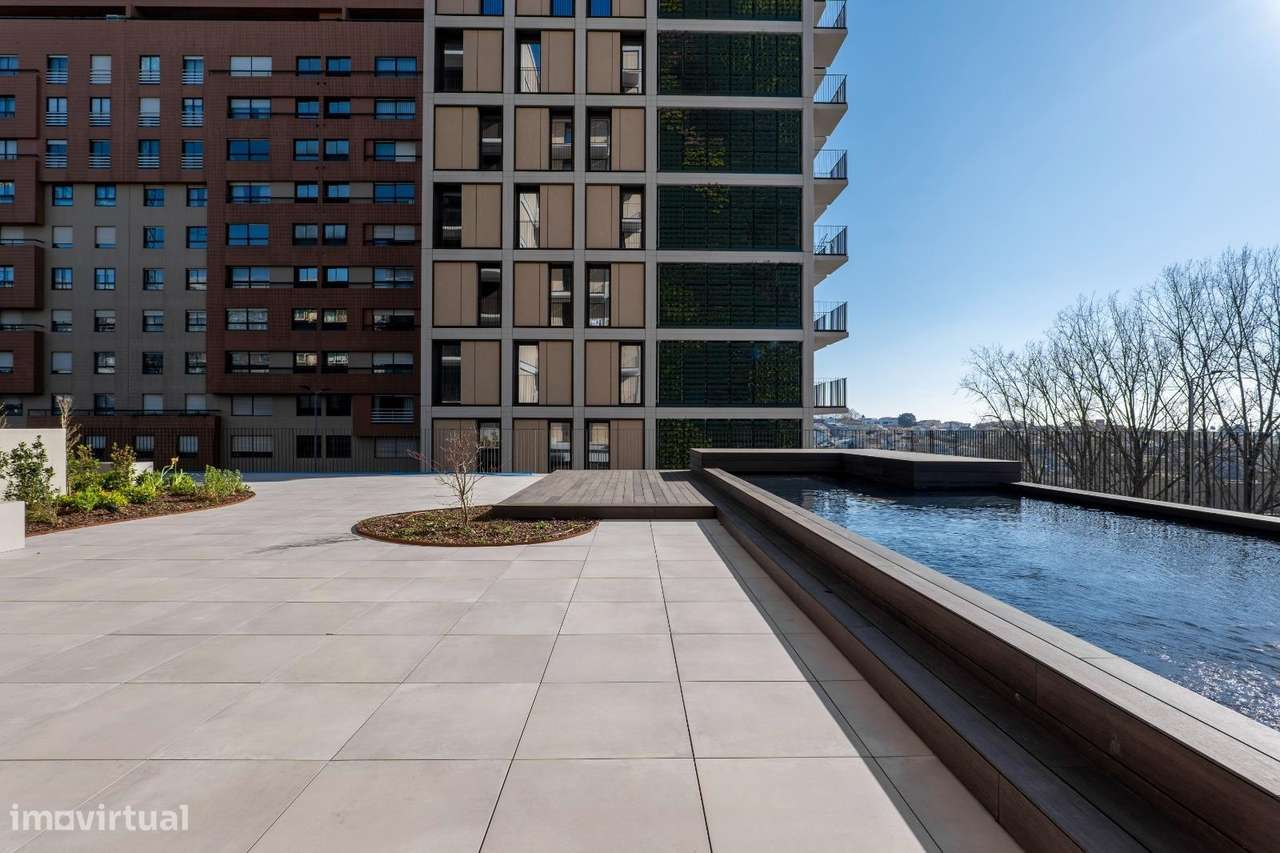 T3 Varanda 14m2 Vistas Rio e Mar Jardins Arrábida | T3 Gaia The Yard-27