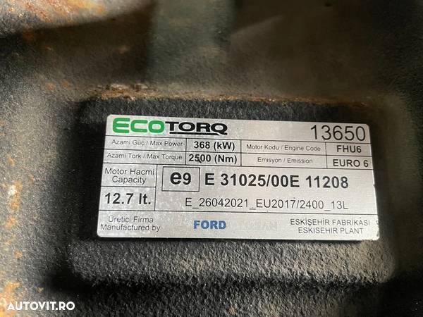 MOTOR FORD F-MAX FHU6 500CP EURO 6 - 5