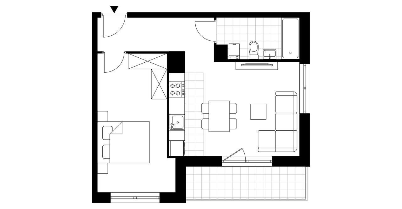 Piasta Park V​I | mieszkanie 2-pok. | G1-80 - Pełny obrazek: 4/7