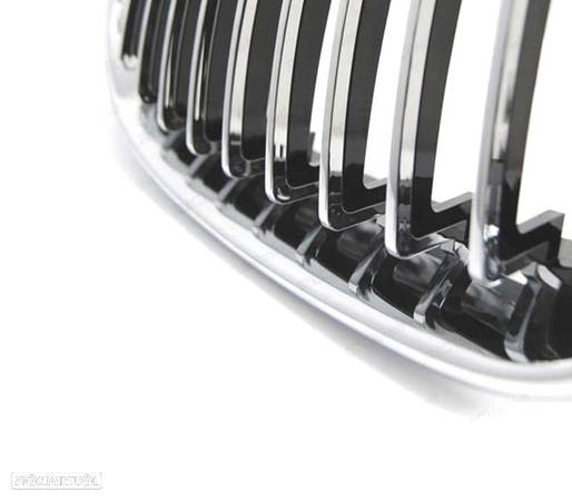 GRELHAS FRONTAIS PARA BMW E60 E61 03-10 CROMADO - 5