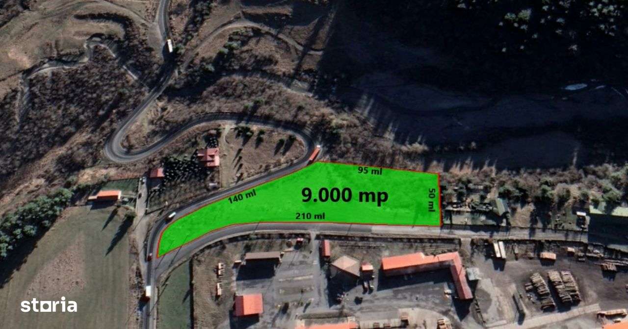 Zona Bradet - Teren - 9.000  mp - Deschidere - 210 ml - Imagine principală: 2/4