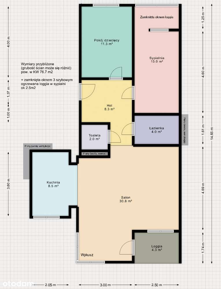 Przestronny apartament z widokiem na rzekę • bez pośredników - Pełny obrazek: 2/12