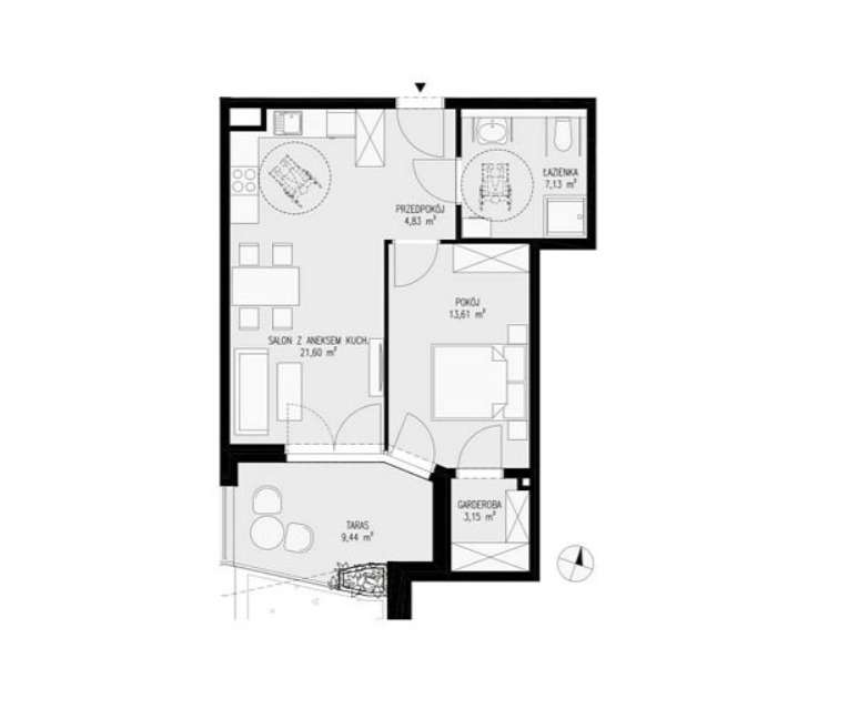 Atrakcyjne mieszkanie w Mieście Ogrodów - Pełny obrazek: 2/7