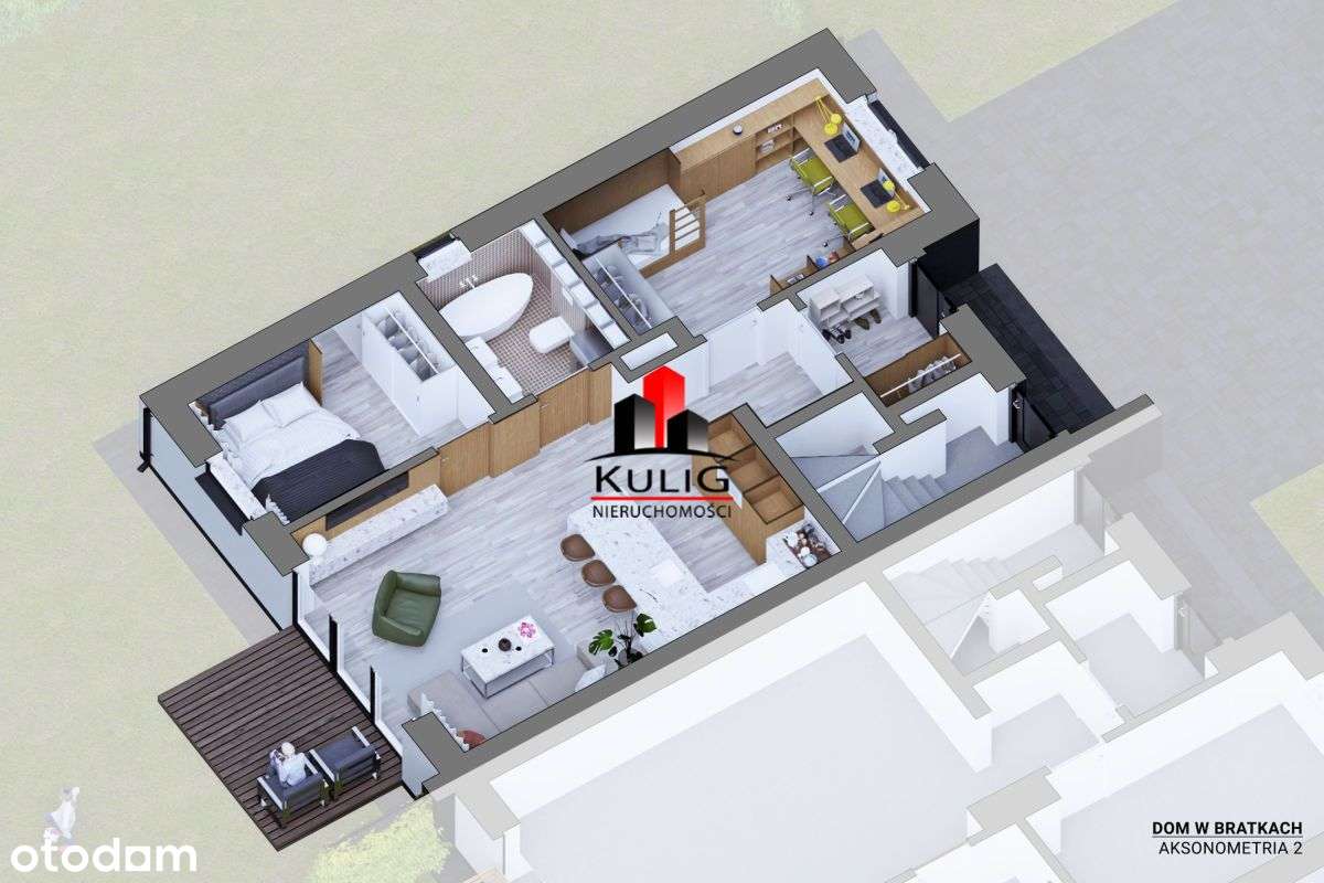 Niepołomice 55m, 2 miejsca postojowe, ogródek-10