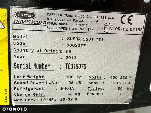 AGREGAT CARRIER SUPRA  550  z 2013 R - 4