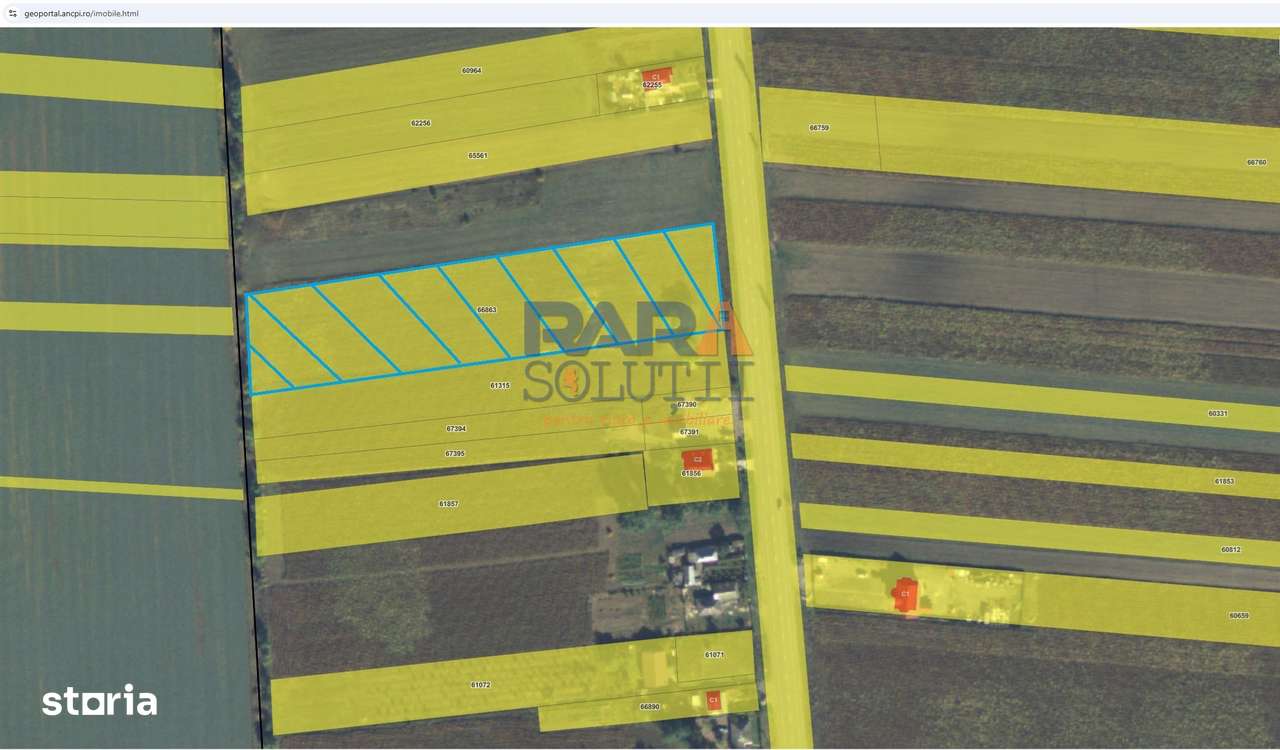 Teren 9969 mp, situat la E85, între două intrări pe autostrada A7-0