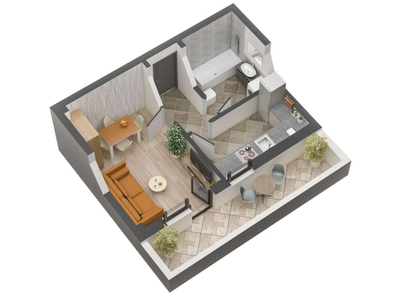 Apartament 1 camera, balcon, primar 2025-16