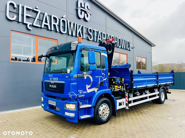 MAN MAN TGM TGL 15.250 E5 // wywrotka 3-S + HDS HMF // przebieg org. 165000km !!! // żuraw , dzwig . kran , crane - 2