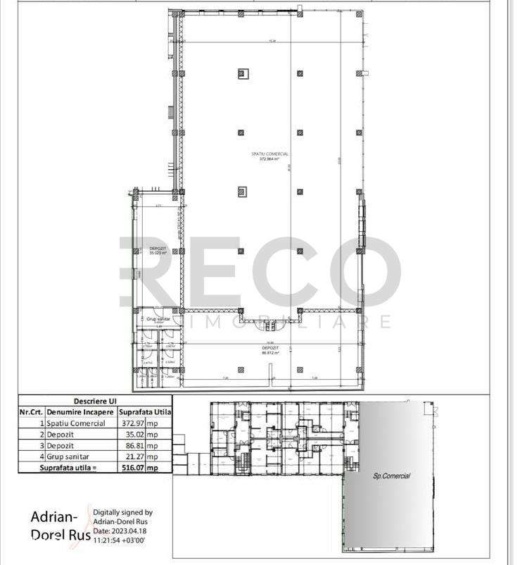 RECO Spatiu Comercial Ultracentral, 516mp, cu locuri de parcare, acces - Imagine principală: 4/9