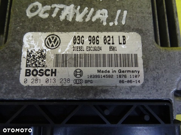 KOMPUTER SILNIKA SKODA OCTAVIA II 03G906021LB / 0281013238 NR196 - 2