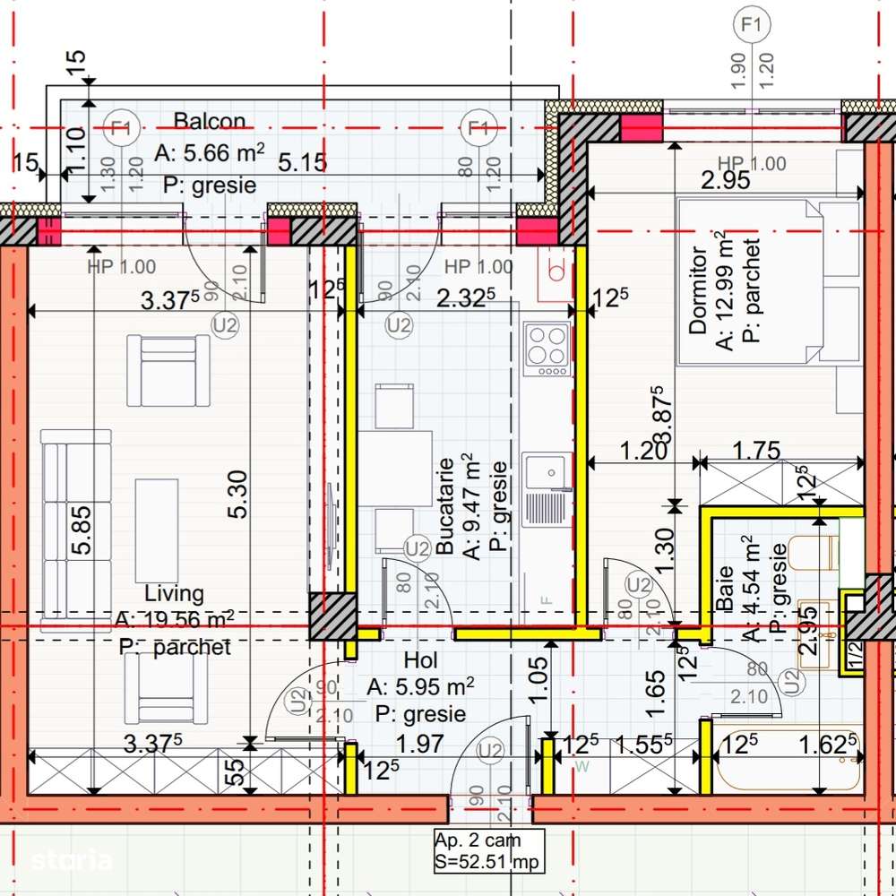Dezvoltator Apartamente 2 camere decomandate-8