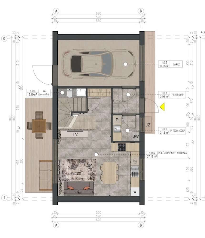 Na sprzedaż nowy dom w zabudowie szeregowej z garażem-5