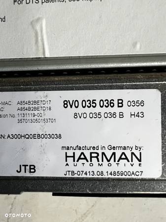 AUDI A3 8V Q2 MIB NAVI 8V0035036B CZYTNIK KART HARMAN - 4