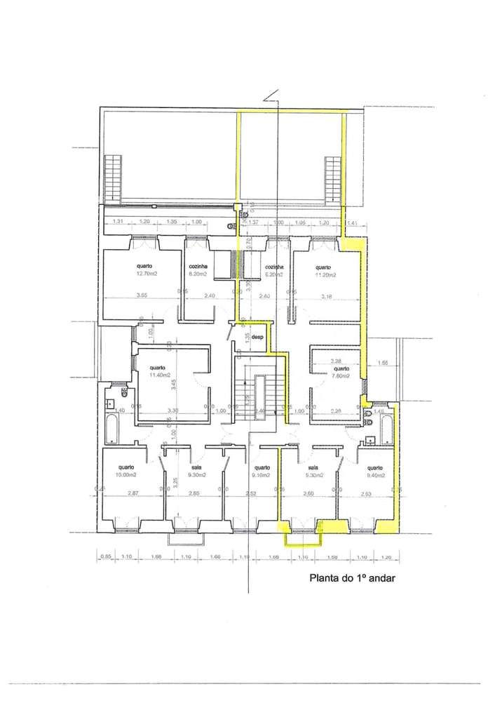 APARTAMENTO T-3 RUA TOMÁS RIBEIRO PARA REMODELAÇÃO TOTAL-7