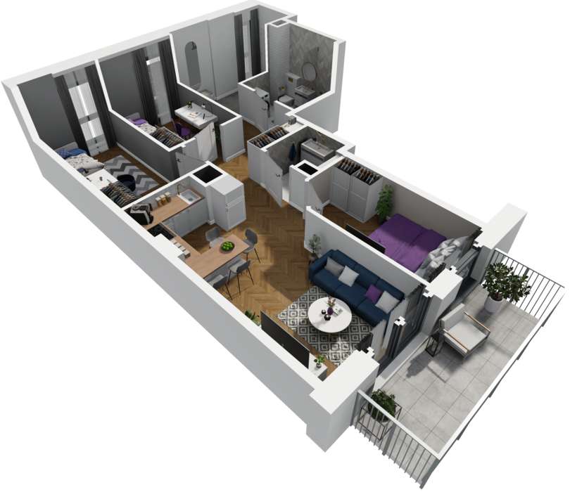 Śródmieście w 16 minut***Promocja***Dwa balkony-2