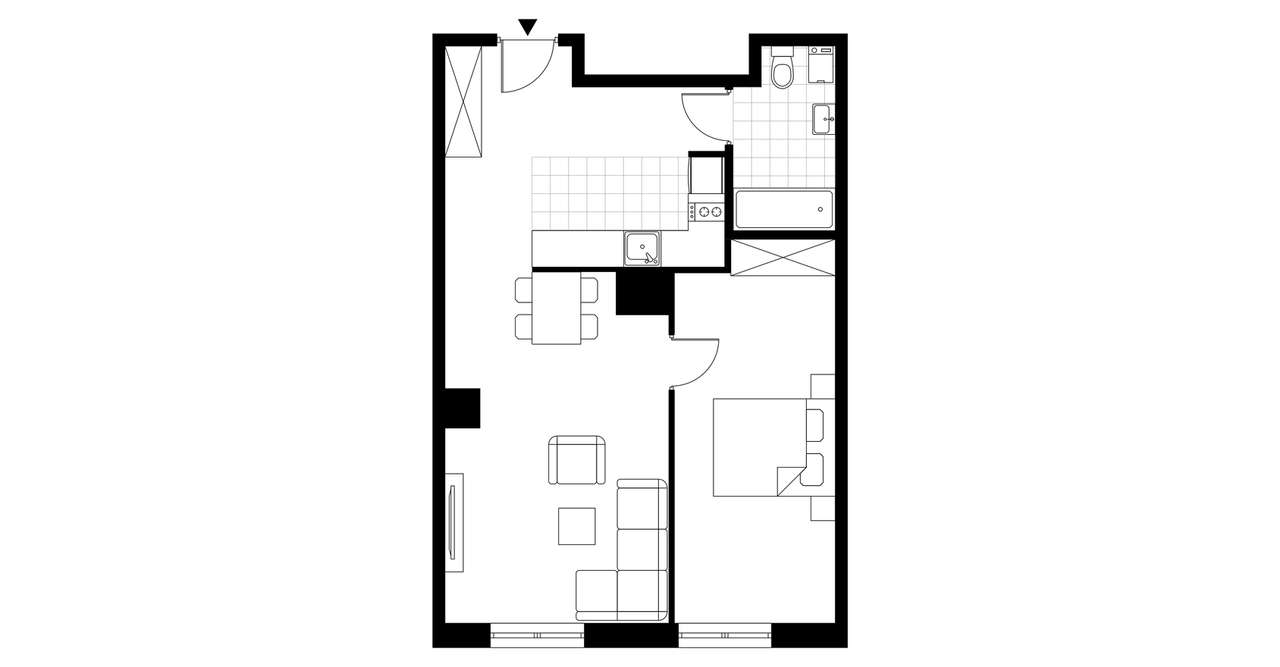 2-pokojowe mieszkanie 56m2 Bezpośrednio - Pełny obrazek: 3/8