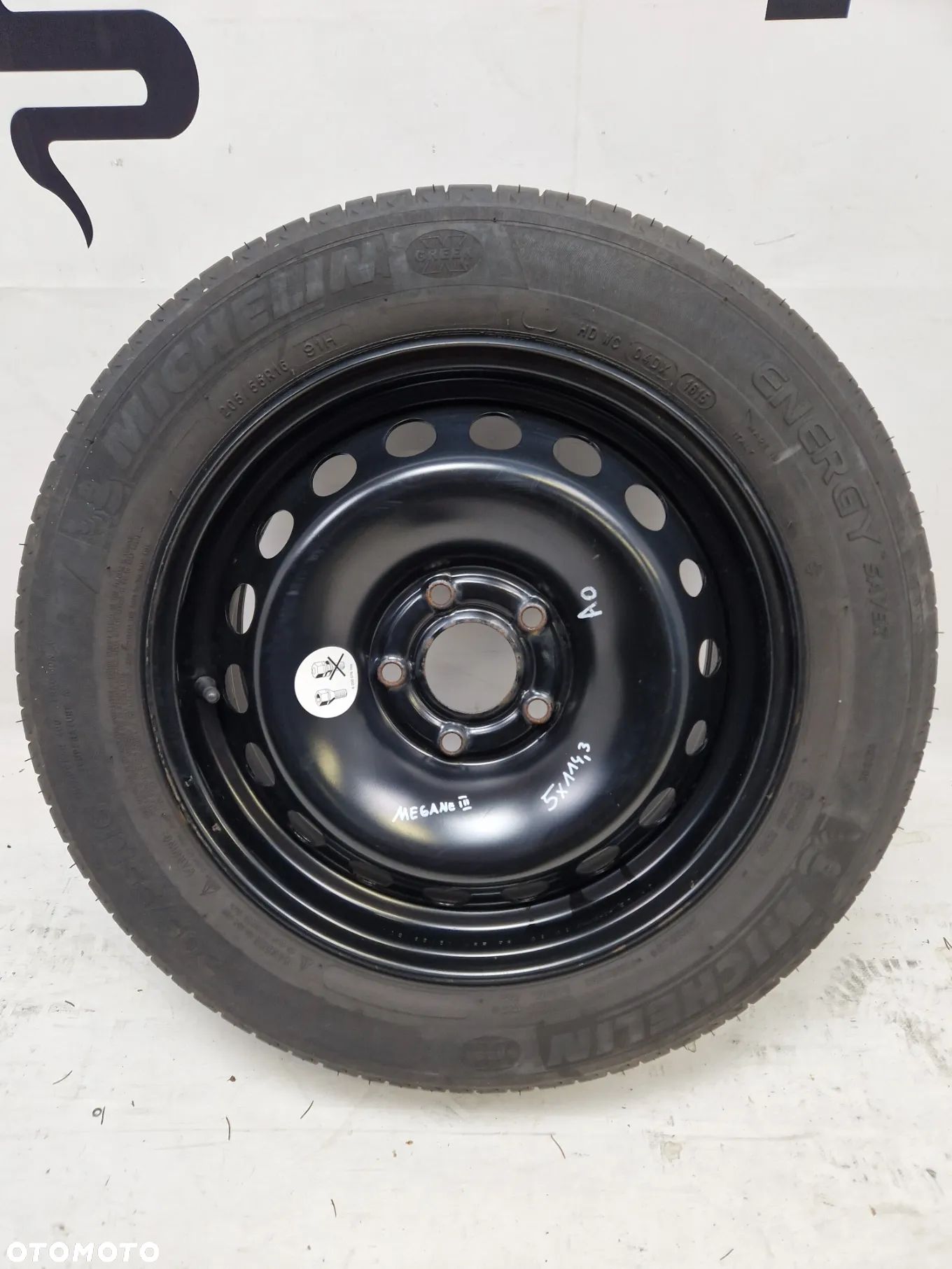 Koło zapasowe felga Renault Megane III 5x114,3 6,5x16H2 - 1