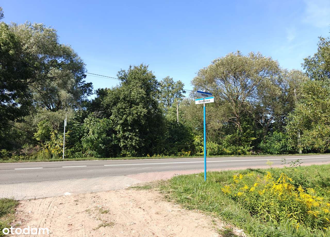 Działka narożna 1080mkw • przy drodze asfaltowej • media-4