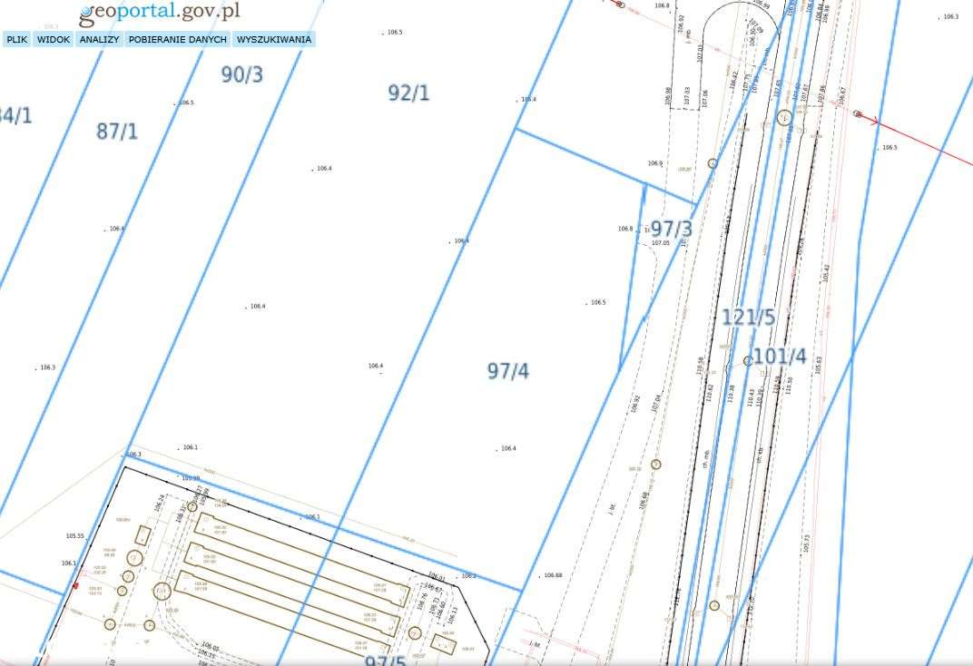 Działka o przeznaczeniu zabudowy UP-3