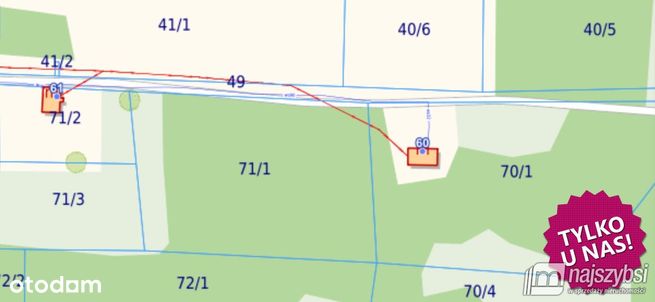 Jeżyczki - Działka 9100m2 - 8km od morza, 6km do j