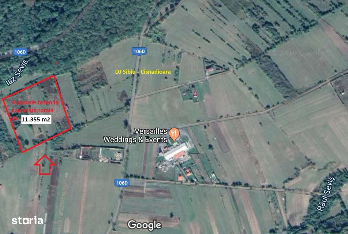 Teren 11350 m2 Sibiu, langa Padurea Dumbrava drum Sibiu-Cisnadioara-2