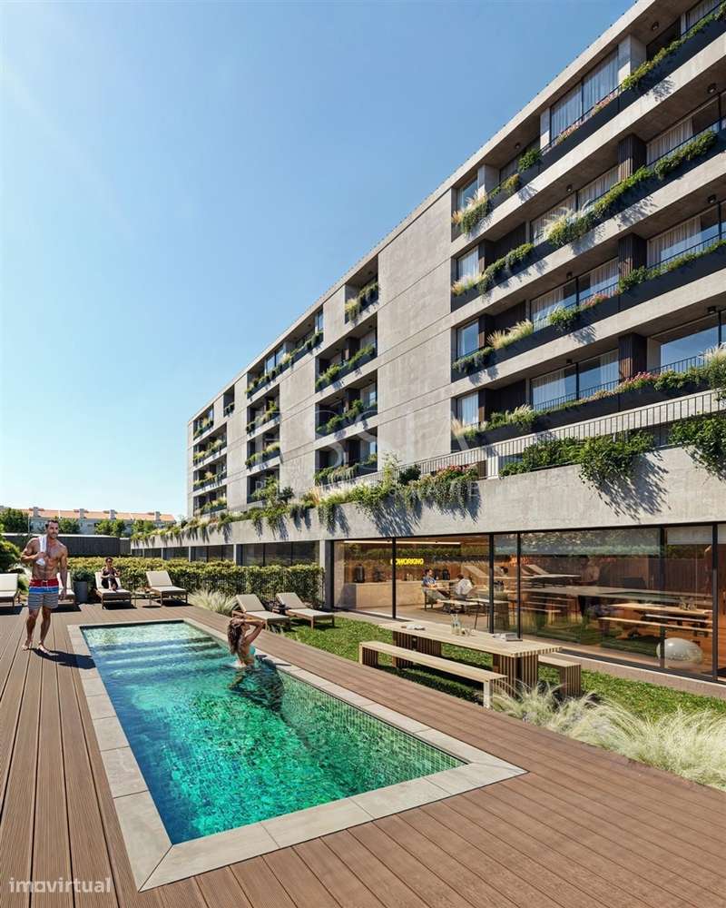 T2 Varanda e Garagem Matosinhos Sul | T2 Praia | Golden Coast Piscina-10