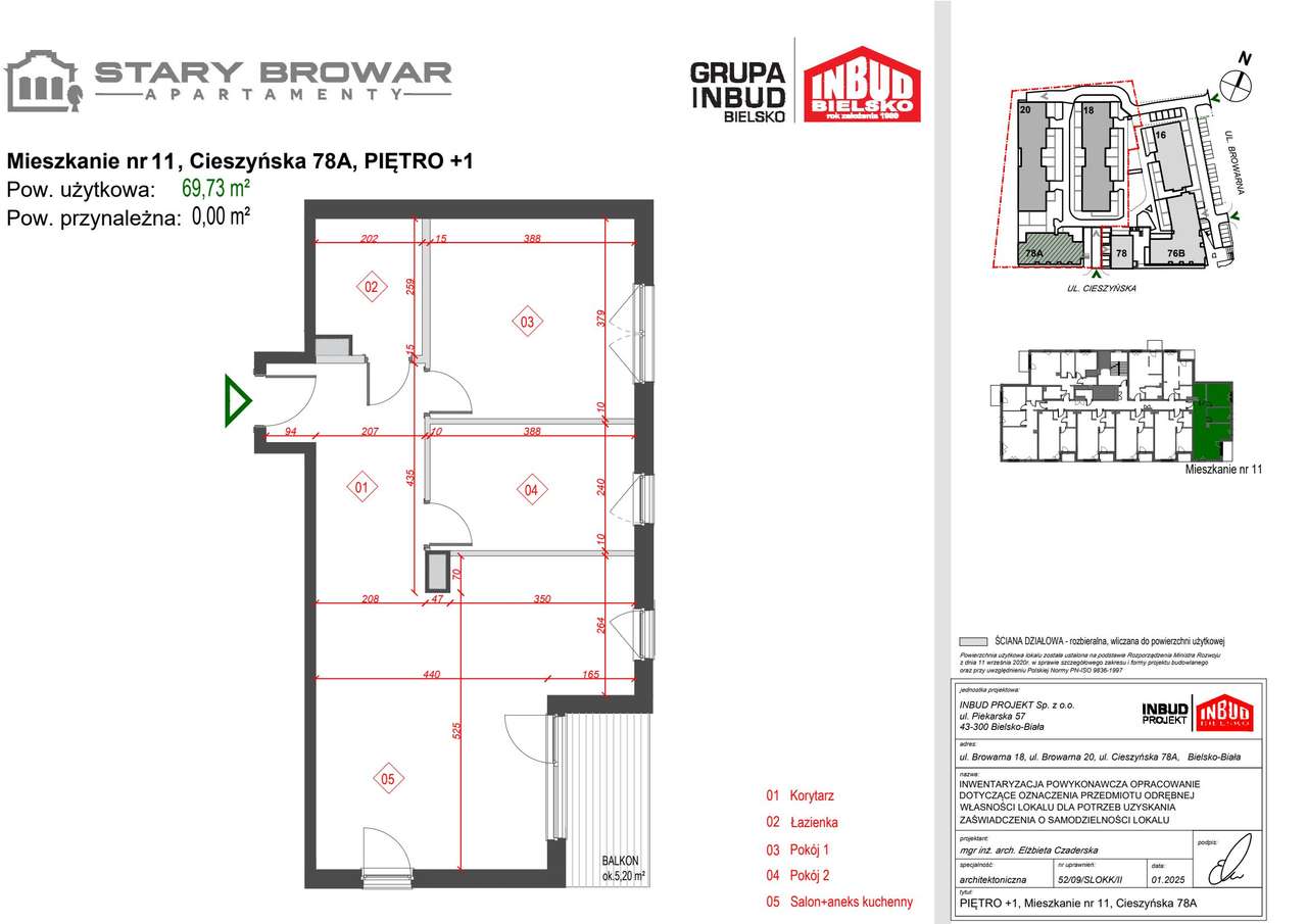 Stary Browar | mieszkanie 3-pok. | E_11 - Pełny obrazek: 2/7