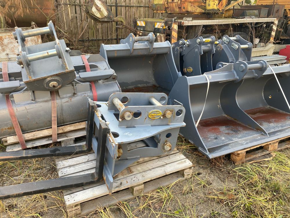 Łyżki strickland + łyżka skarpowa titan 1800 mm + widły paletowe wszystko nowe  łyżki strickland + łyżka skarpowa titan 1800 mm + widły paletowe wszys 2026