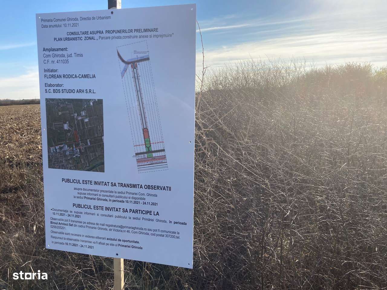 Teren de vanzare – Locatie strategica langa aeroport - Imagine principală: 4/6