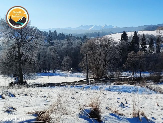 Działka budowlana z widokiem na Tatry i potokiem