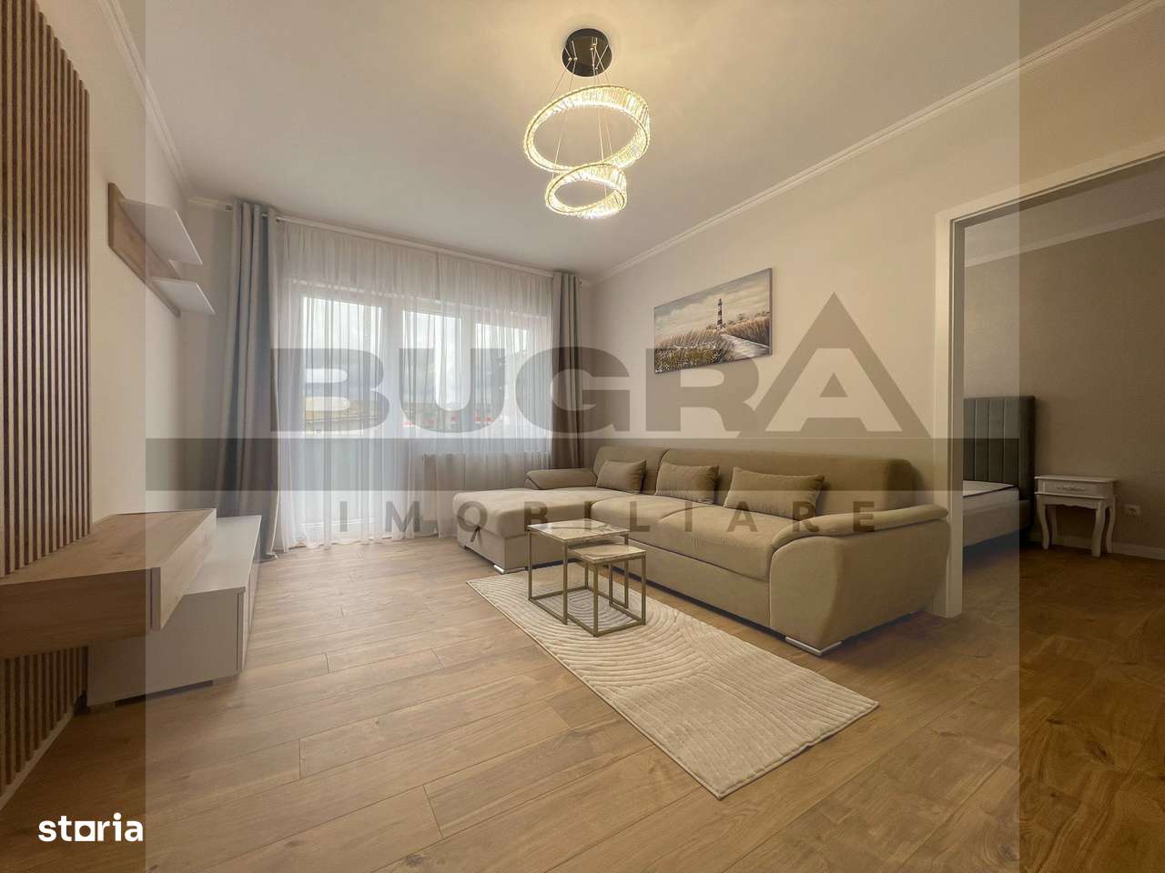 Apartament de 2 camere, 55mp, lux, parcare, zona Terra - Imagine principală: 1/7
