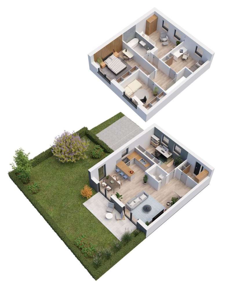 Sypialnia / Biuro na parterze | 0% Prowizji 0% Pcc - Pełny obrazek: 4/10