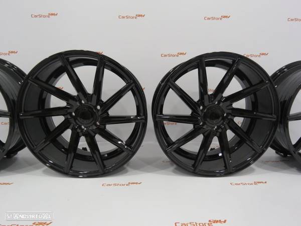 Jantes Look Vossen CVT 18 x 8 et 40 5x112 Preto Brilhante - 2