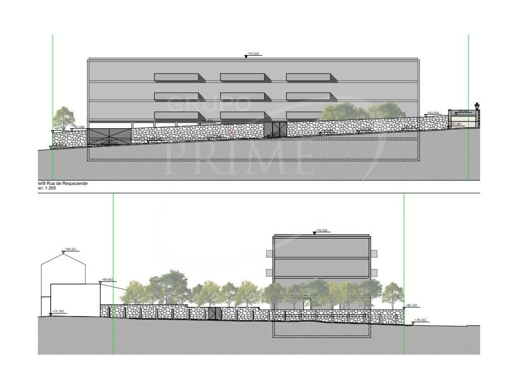 Terreno para construção com Projeto aprovado junto à Prelada