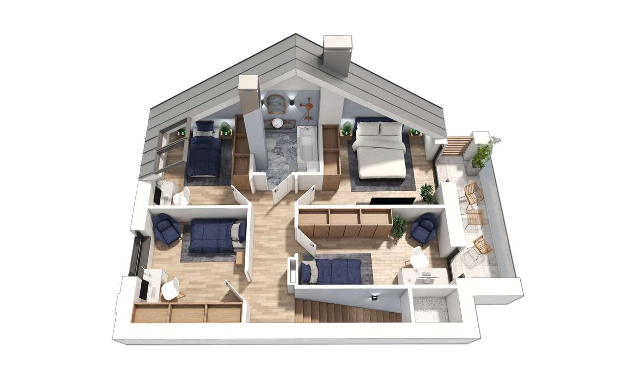 PROMOCJA! 2poziomowy apartament PREMIUM-91m², 5pok, Ogródek, bliskoA4! - Pełny obrazek: 4/9