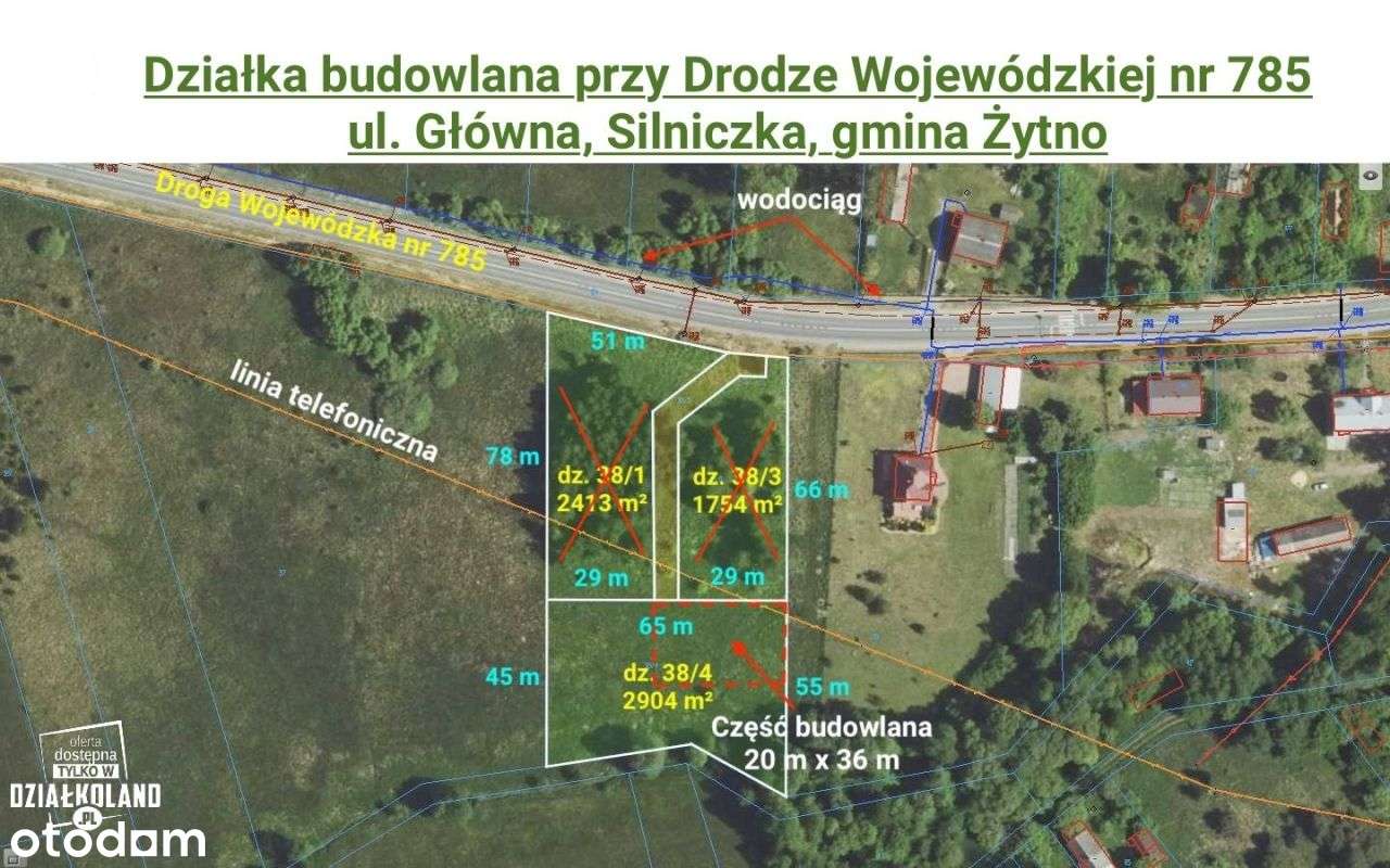 Działka budowlana 2904 m²,Silniczka, Żytno-14