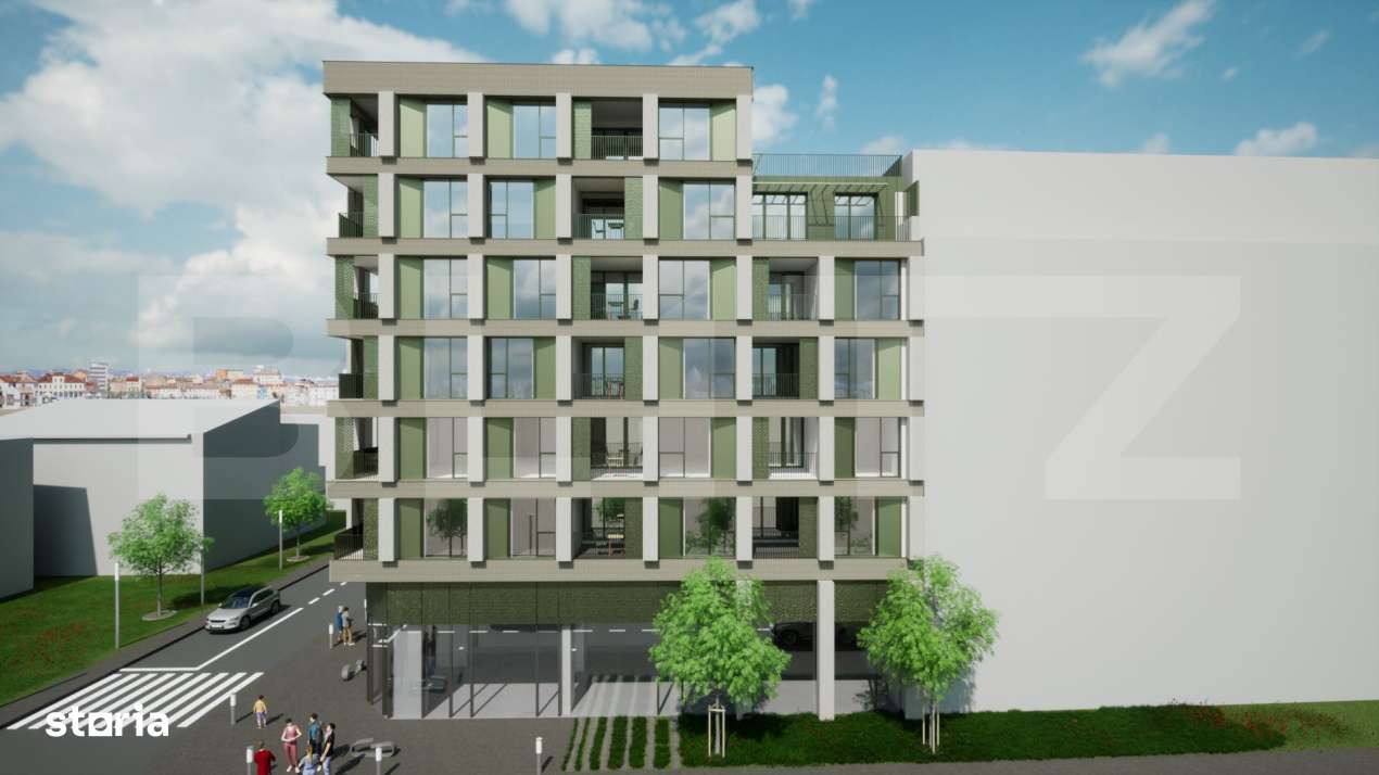 Apartament cu 2 camere, 64 mp, Semifinisat, zona Intre Lacuri - Imagine principală: 2/3