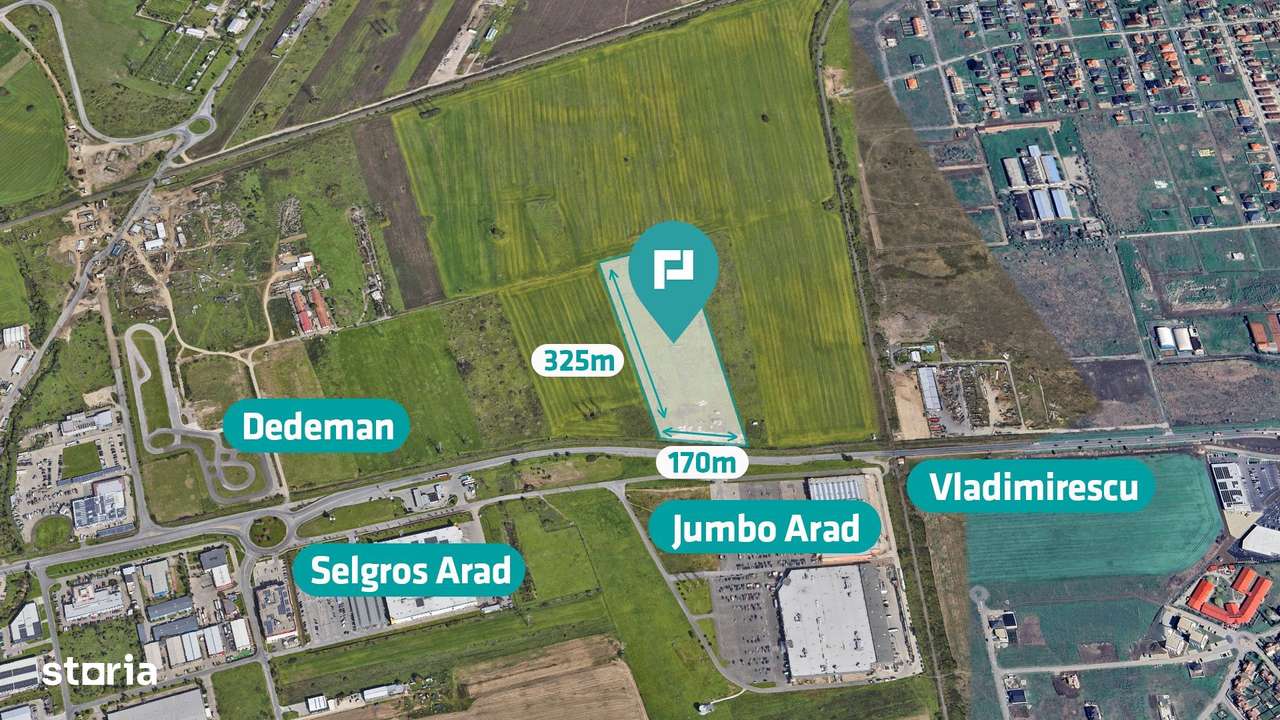 Teren de 55.340 mp, vis-a-vis de Jumbo, Arad-0