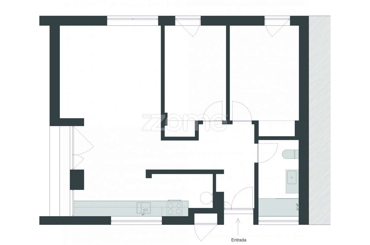 Apartamento T2 renovado no Paim.-31