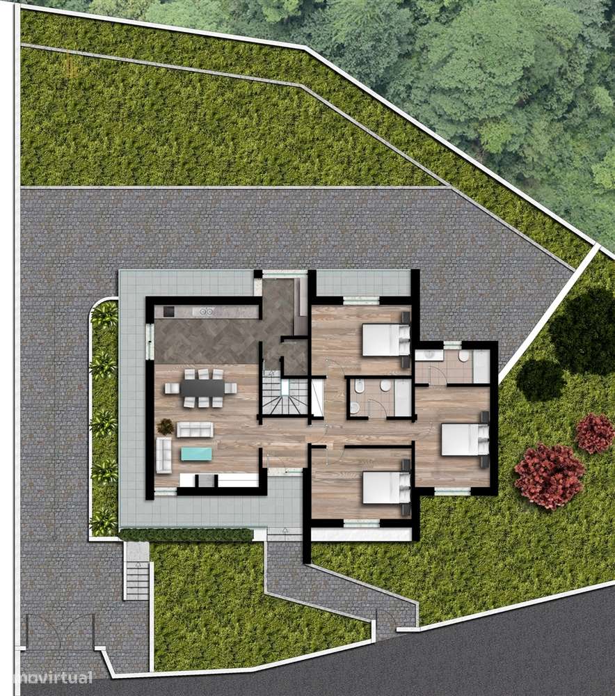 Moradia Isolada T3 Venda em Orgens,Viseu - Grande imagem: 4/4