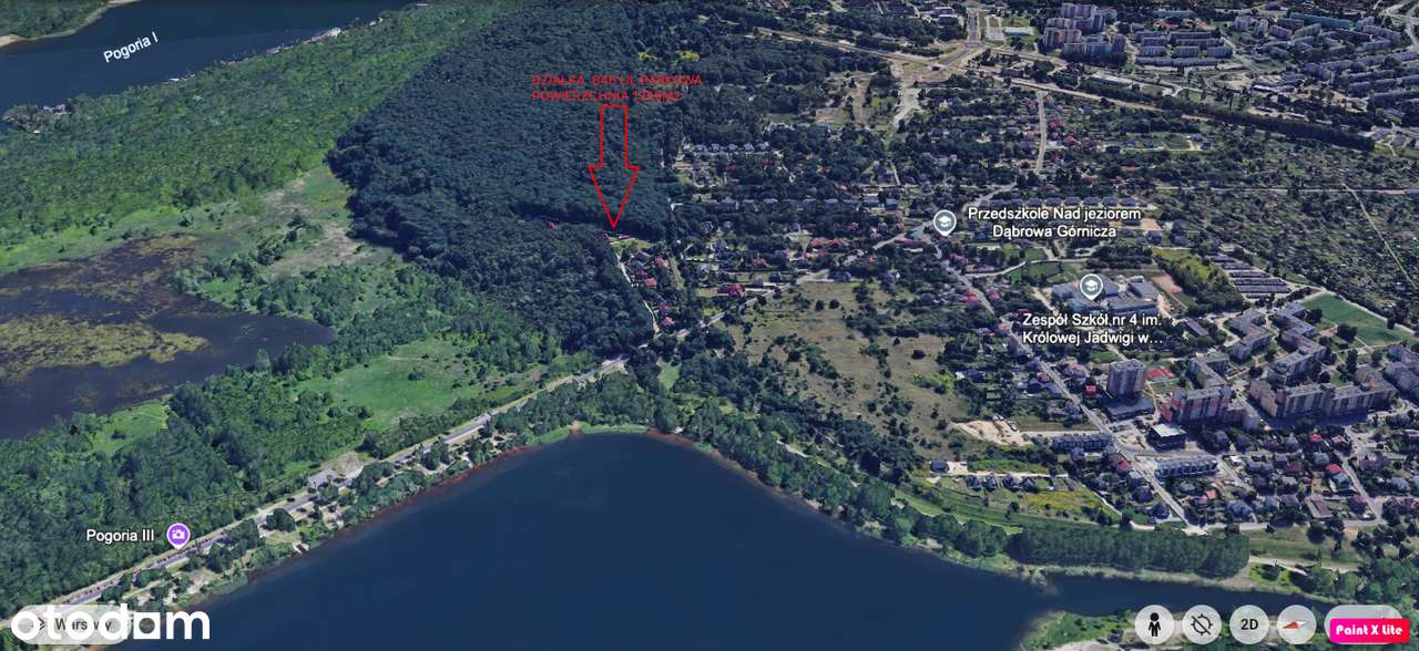 Działka budowlana Dąbrowa Górnicza ul.Parkowa Pogoria III-11