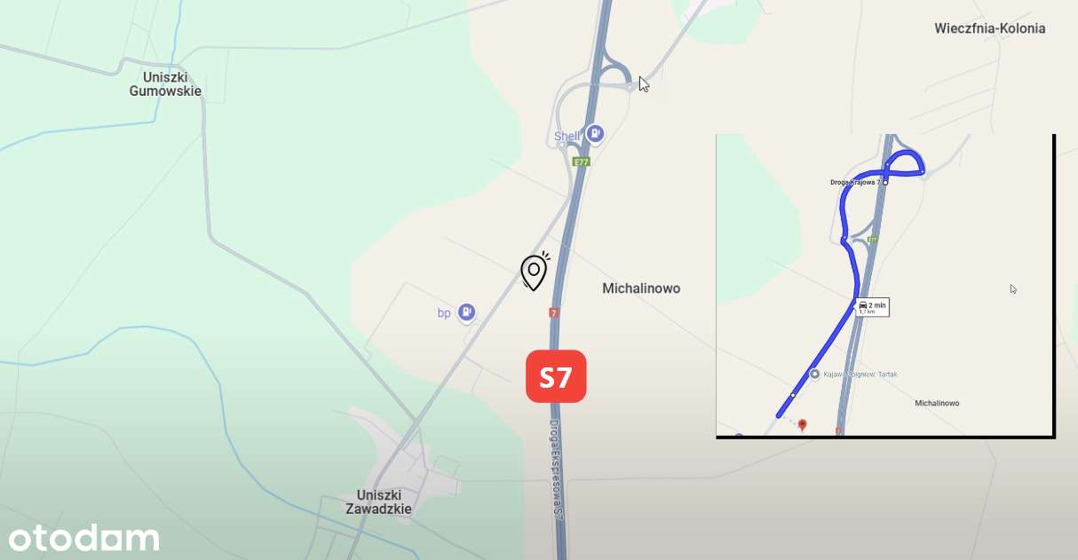 60 000 m2/grunt inwestycyjny przy S7 (MPZP : P/U) - Pełny obrazek: 5/5