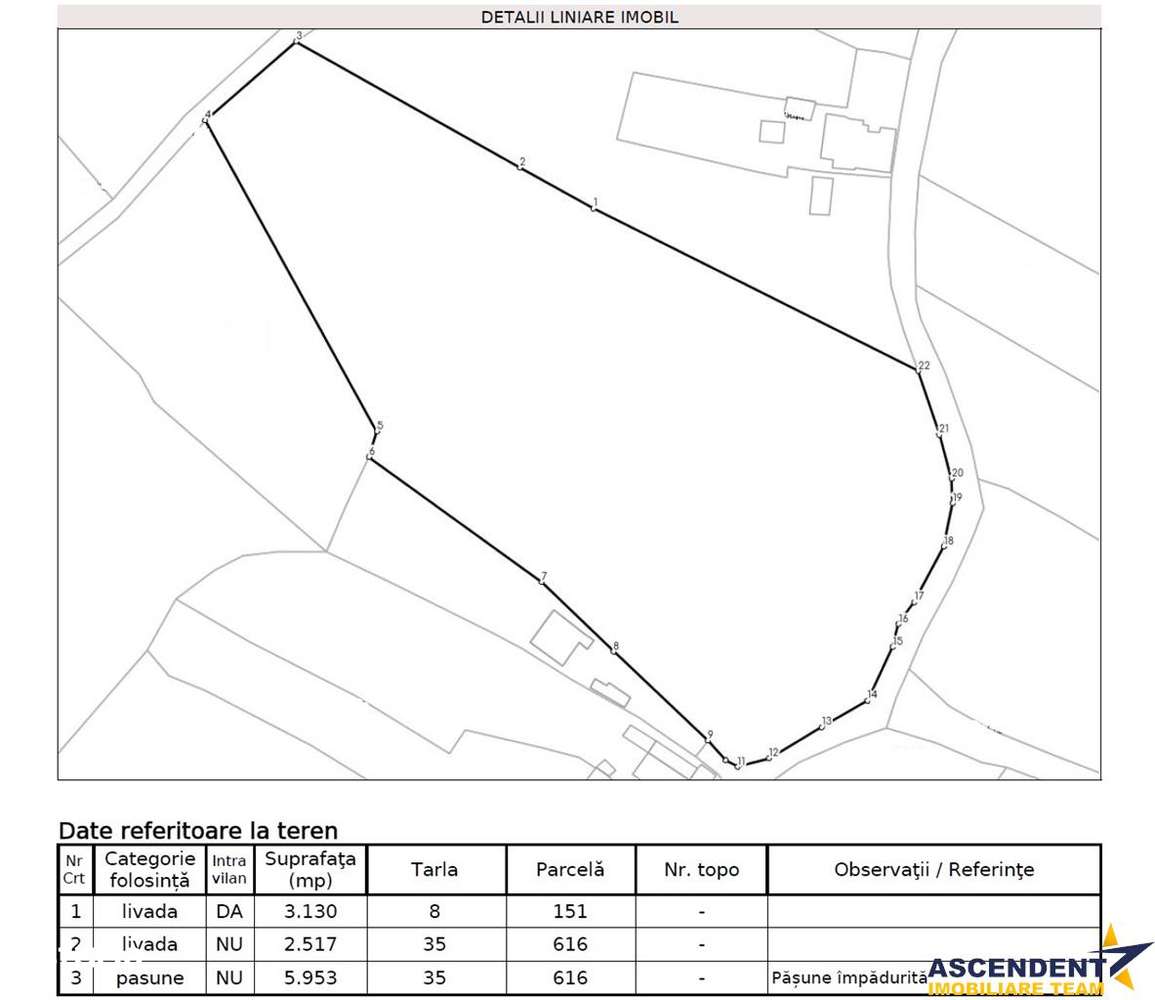 11.600mp teren, partial extravilan,Valea Mare Pravat, 2 km de Campulun - Imagine principală: 5/6