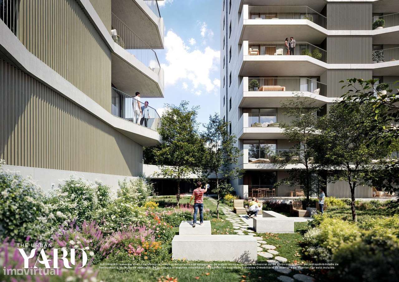 Apartamento T0 c/ Varanda a Sul + Garagem "Empreendimento Urban Yard" - Grande imagem: 2/13