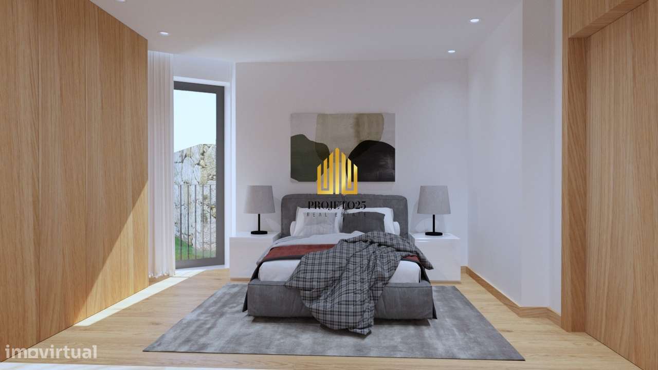 T2 NOVO de 80m2 + Terraço privativo com 73m2 em relva, ao Polo Univ. - Grande imagem: 3/12